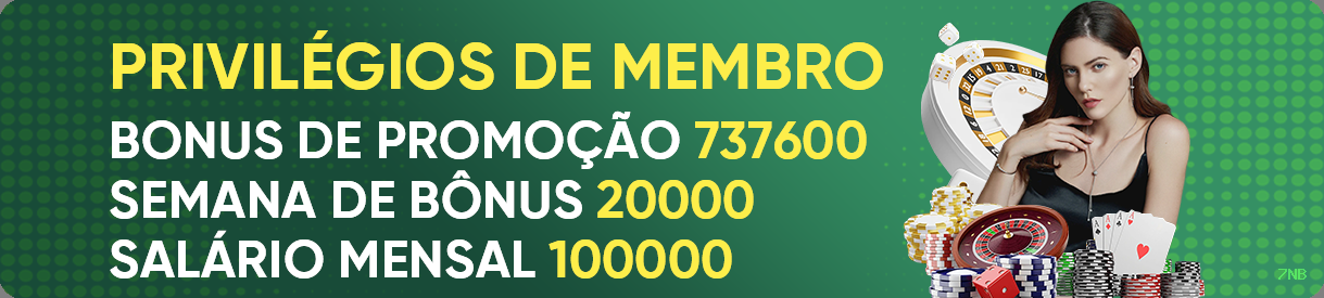 Bônus boas-vindas 7NB R$100